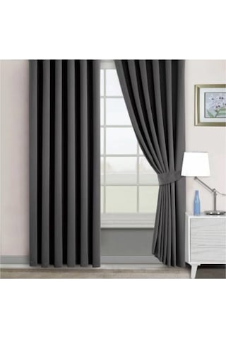 Evdepo Home Blackout Karartma Fon Perde Koyu Gri