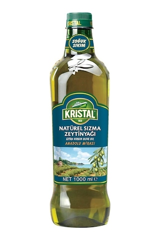 Kristal Natürel Sızma Zeytinyağı Anadolu Mirası 1 L Pet Şişe