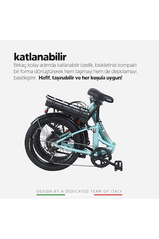 Stradacycles E-Rapido Hd 20 Jant Katlanabilir Elektrikli Bisiklet