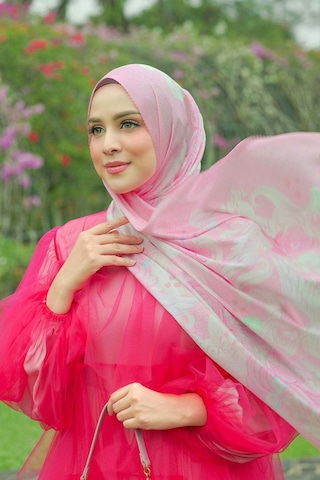 Buttonscarves Friendship Saten Şal - Pinkie Pie Pembe