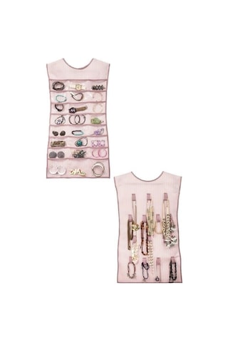 Zmc Bilişim Elbise Şeklinde Takı Düzenleyici İki Taraflı Mücevherler Ve Takılar İçin Takı Organizer Çok Renkli