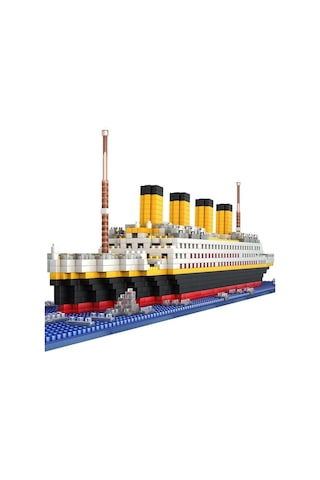 1860 Adet Titanic Cruise Gemi Modeli Elmas Yapı Dıy Blokları Kiti Çocuk Oyuncakları Hediye 2020
