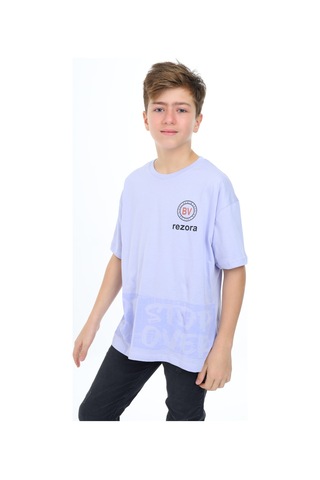 Toontoy Kids Toontoy Erkek Çocuk Bv Baskılı Tişört Mavi