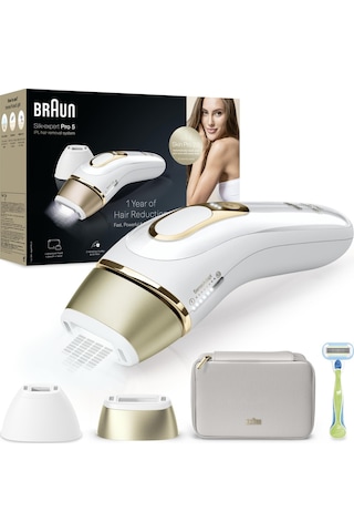 Braun IPL Silk Expert Pro 5 PL5152 2 Başlık İle Tüy Alma Lazer Epilatör + Çanta + Venus Tıraş Bıçağı