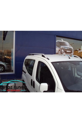 Peugeot Bipper Üst Port Bagaj Tavan Çıtası Siyah - Gri