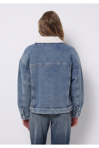 Colins Oversize Fit Düğmeli Astarsız Kadın Denim Ceket Cl1076050 Q1.v1 Dn09598 Denim