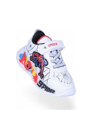 Ayakcenter 836 Spider Cırtlı Erkek Çocuk Spor Ayakkabı Beyaz