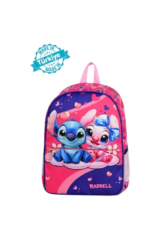 Waddell Lisanslı Stitch Temalı Anaokul Kreş Sırt Çantası 25507 Çok Renkli