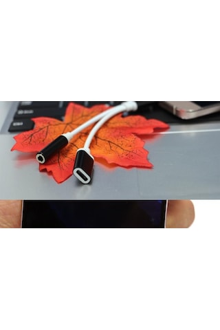 Type C To 3.5mm Stereo Kulaklık Şarj Çevirici Dönüştürücü Adaptör