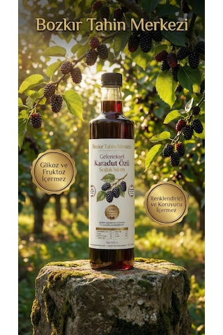 Bozkır Tahin Merkezi Katkısız Doğal Soğuk Pres Karadut Özü 700 G