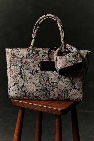 Manuka Jakar Desenli Tote Çanta Pudra Aw25cnt00018-68 Pudra