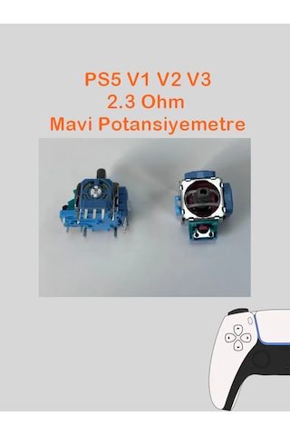 Ps5 Tüm Kollar İle Uyumlu Analog Motor Mavi Renk 2.3k Ohm