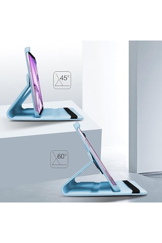 Apple Uyumlu iPad Air 11 2024 A2902-a2903 M2 Dönebilen Pu Deri Standlı Tablet Kılıfı