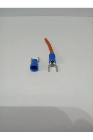 14ga 16ga Yalıtımlı Çatal Kablo Ucu - Amfiye Takılan Çatal Hoparlör Terminali - 4 Adet