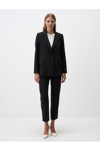 Jimmy Key Siyah Uzun Kollu Çizgili Şık Blazer Ceket 4ww010938900 Siyah