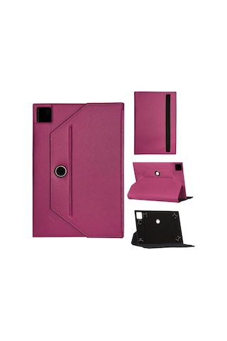 Apple iPad Uyumlu Pro 11 2021 3.nesil Mhw73tu/a Universal Standlı Tablet Kılıfı Pembe