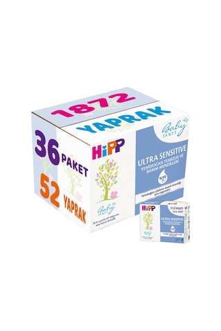 Hipp Baby Sanft Islakhavluultra Sensitive Yenidğan 36lı 1872ypk 36'lı Set