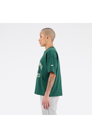 New Balance Lifestyle Kadın Tshirt Yeşil Yeşil