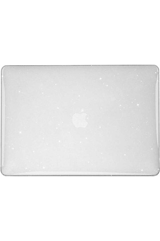 Macbook Uyumlu Air 13.3' M1 A2337 A2179 A1932 Kılıf Simli Ön Arka Kapak 001