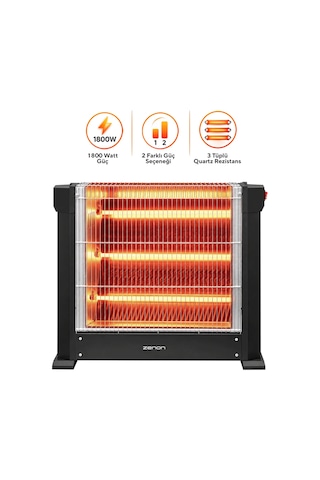 Zenon Çift Taraflı Isıtıcı 1800 W Ks-2740