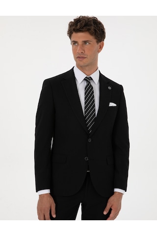 Pierre Cardin Siyah Ex. Slim Fit Takım Elbise 50305683 Vr046