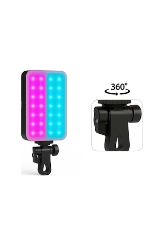 Şarjlı Çok Fonksiyonlu Ürün Çekim Işığı Rgb Softbox Fotoğraf Stüdyo Aydınlatması 1200 Mah Type-c Rgb
