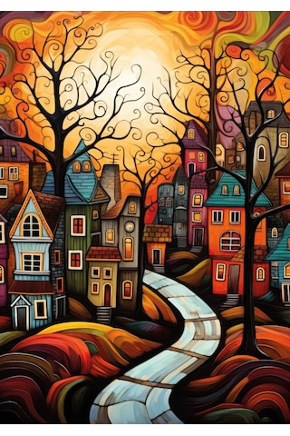 Ks Games 500 Parça Evler Puzzle - David Fairchild