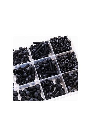 480pcs M3/m4/m5 Vida Seti - Tam Diş Altıgen Soketi Yüksek Mukavemetli Cıvata Kupası Kafası