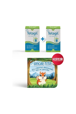 Tetagil Bebek Diş Granülü 2'li Paket + Sincap Teta Hikaye Kitabı