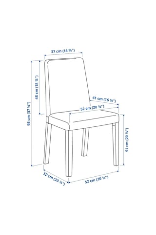 Ikea Siyah Modern Yemek Masası - Yemek Sandalyesi İskeleti