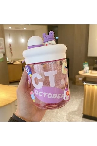 Pazly Çaysız Isısı Olan Büyük Kapasiteli Plastik Çiftçi Pipet Bardağı Sarı Sarı