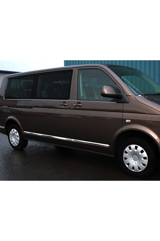 S-Dizayn  Volkswagen T5 Transporter Krom Yan Kapı Çıtası 7 Prç. U.Ş 2010