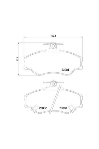 Hyundai H100 Ön Fren Balata 1997-2008 581014ba00 Zeg49402 2.5