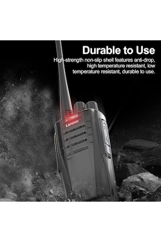 Reedark Lenovo N01 Uhf Telsizi 5 Km Menzil 16 Kanal 1800mah Pil Tekli Paket Eu Standartı