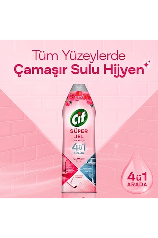 Cif Jel Yüzey Temizleyici Çiçek Ferahlığı 750 Ml X4 Diğer