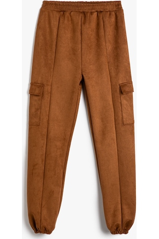 Koton Basic Jogger Eşofman Altı Cep Detaylı Beli Lastikli Deve Tüyü 4wkg40157ak 4WKG40157AK100 Taba