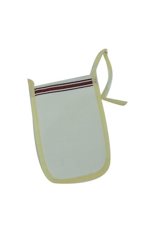 Doğal İpek Sırt Ve Vücut Masaj Kesesi Beyaz Renkli 16Cm x25Cm