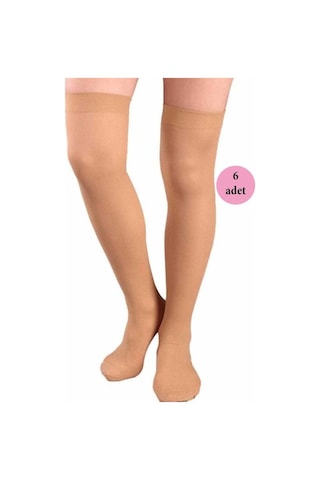 Müjde 6 Adet Mus Kaçmaz Lastikli Çorap 70 Denye 38 Bronz-Standart (553656064) Bronz