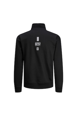 Jack&jones Dik Yaka Regular Fit Siyah Erkek Sweatshirt 12242262 001