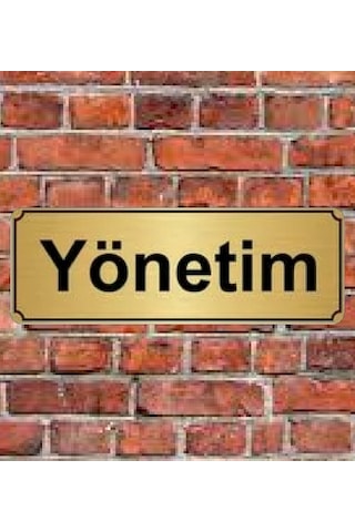 10X20 Cm Yönetim Yazılı Metal Yönlendirme Levhası