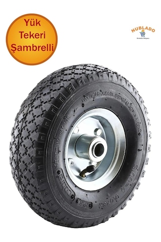 Havalı Siboplu Şişme Teker Metal Jantlı Rulmanlı Hobi Ve Özel Arabaya -260x85