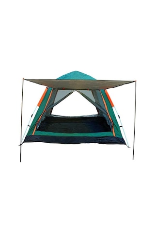 Tenteli 6 Kişilik Otomatik Çadır 240x240x155 Cm Çadır Çantalı Çadır - Sineklikli Çadır Karışık/çok Renkli Çok Renkli