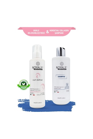 Royale Professional Bukle Belirginleştirici Saç Kremi Curl Definer 250 Ml + Horsetail Collagen Şampuan 500 Ml