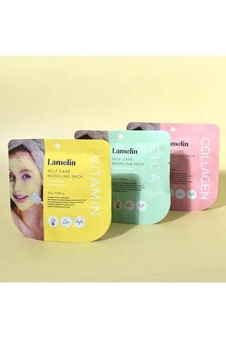 Lamelin ve Nemlendirici Tek Kullanımlık Modelling Maske Seti Lamelin Modelling Pack