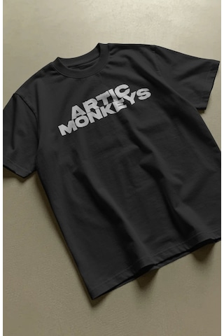 Arctic Monkeys Rock Metal Müzik Grubu Baskılı Unisex Oversize Pre Siyah
