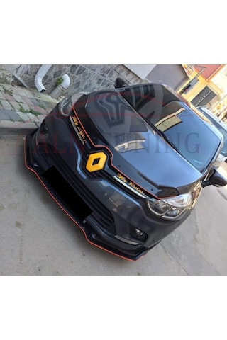 Renault Clio 4 Ön Ek Lip 3 Parça Parlak Siyah Voltex Tam Uyumlu