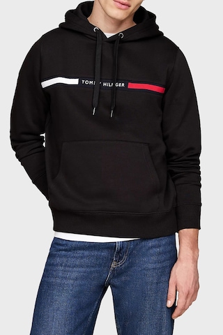 Tommy Hilfiger Erkek Sweat Mw0mw37361 Bds Siyah Siyah