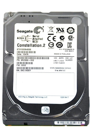 Seagate ST91000640SS Constellation 2.5" 1 TB 7.2 K SAS Hard Disk