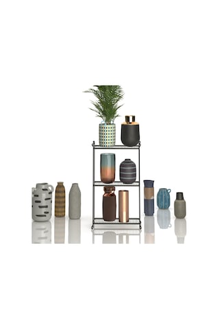 Teknotel Üç Katlı Metal Düzenleyici Ayakkabılık Havluluk Saksılık