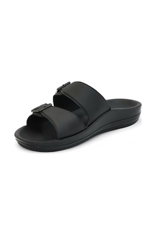 Ceyo 2142-9890 Tam Anatomik Unisex Hac Ve Umre İçin Dikişsiz Terlik Siyah